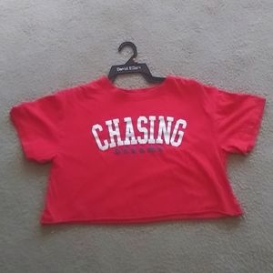 Red crop top XL